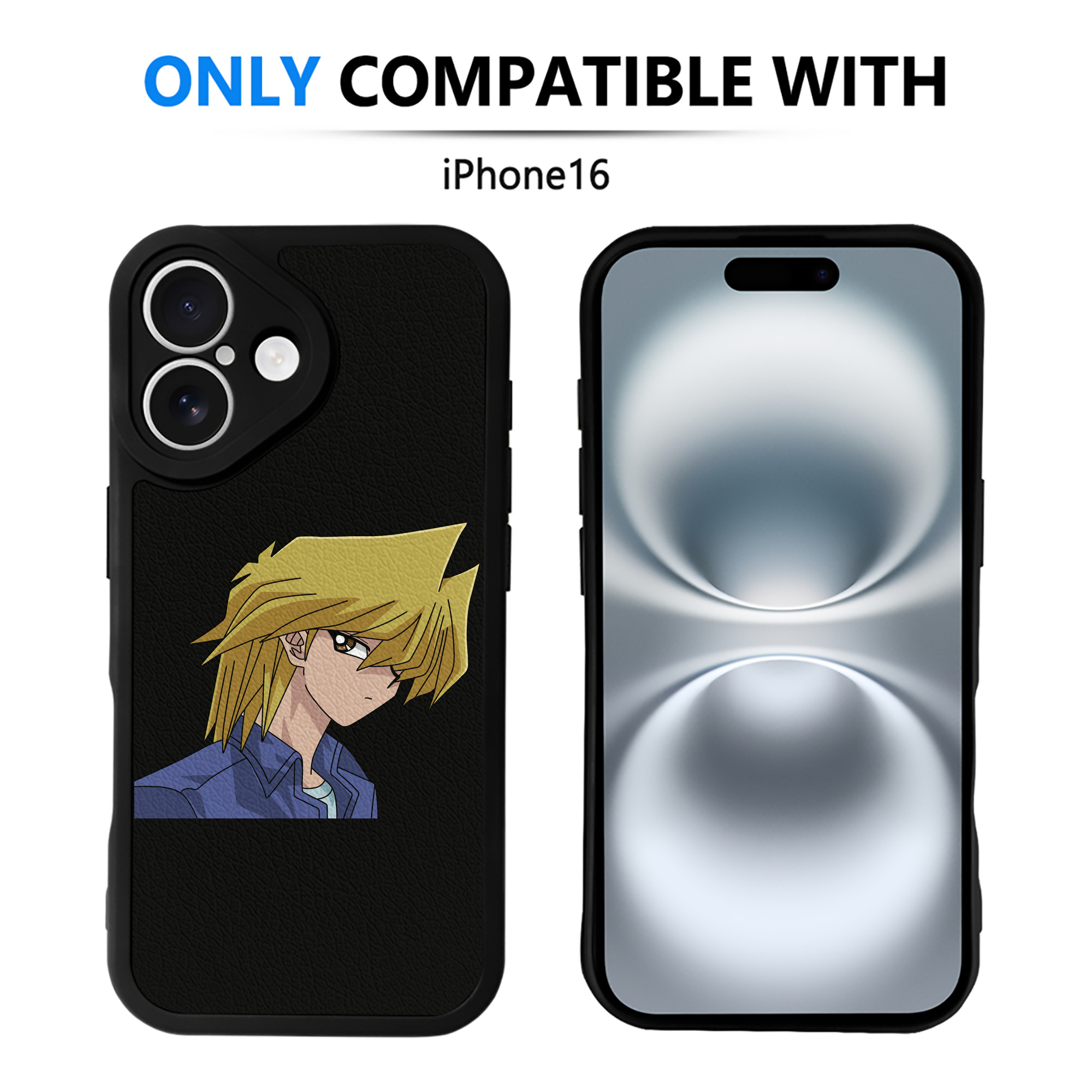 遊☆戯☆王 Yu-Gi-Oh! 【iPhone 16シリーズ対応】シリコンスマホケース（レザー調） 材質：シリコン